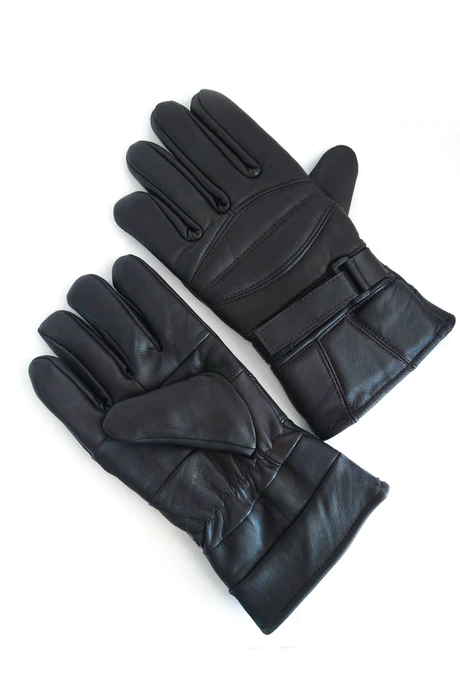 Durable Men's Leather Gloves Black