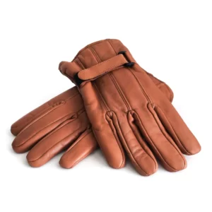 Durable Men's Leather Gloves Light Brown