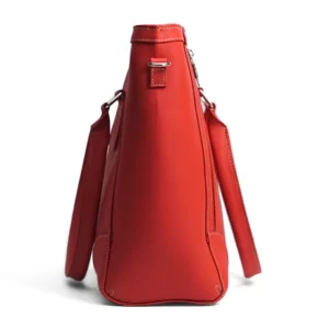 Italian Leather Women's Tote Bag Red