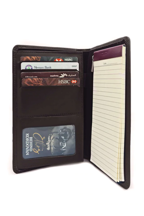 Mini Leather Folio Note Pad Organizer Bodo