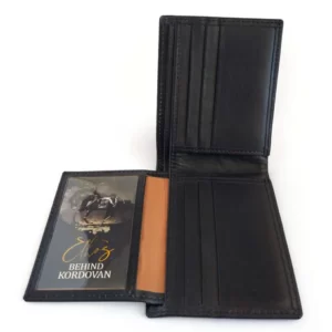 Plain Bifold Nappa Leather Wallet For Men Black