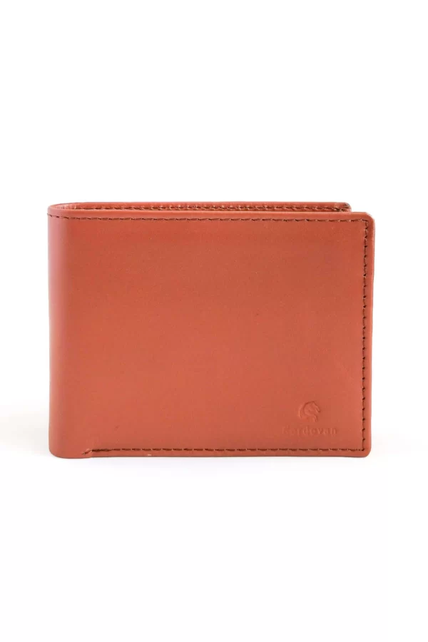 Plain Bifold Nappa Leather Wallet For Men Tan