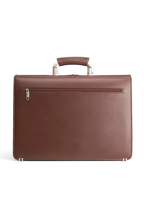 The Document Office Bag Briefcase With Code Lock Brown