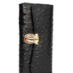 The Luxurious Ladies Clutch Wallet Black
