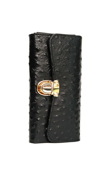 The Luxurious Ladies Clutch Wallet Black