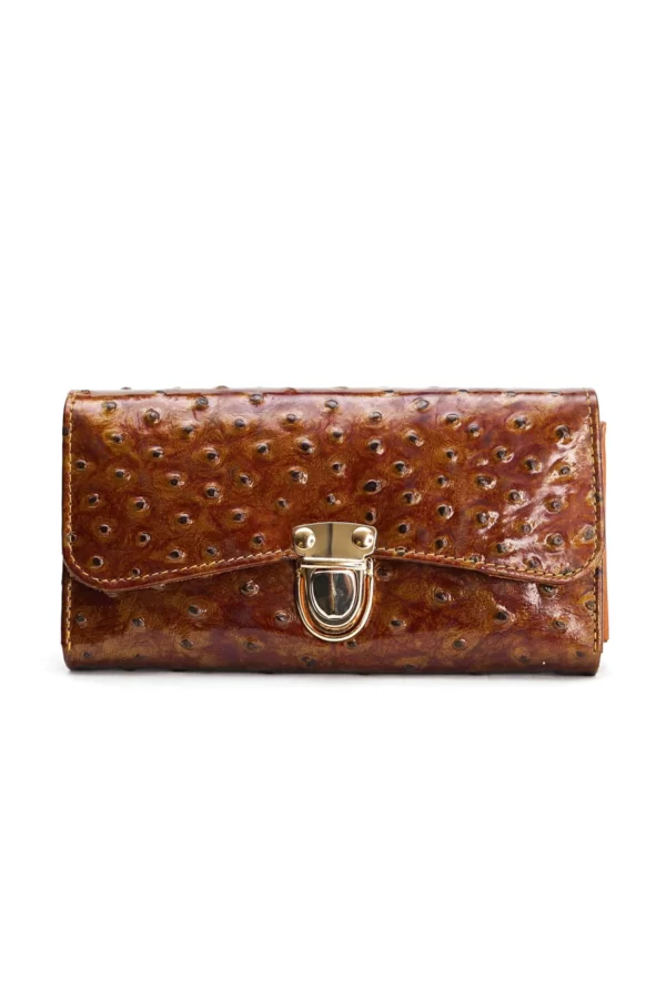 The Luxurious Ladies Clutch Wallet Candy Brown