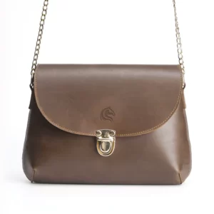 The Michelle Women's Leather Purse With Card Holder Dark Brown