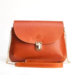 The Michelle Women's Leather Purse With Card Holder Natural Tanned
