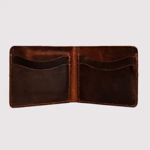 The Simple Man Premium Leather Wallet Dark Brown