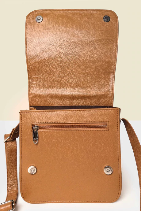 Women's Purse hand Bag Premium Italian Leather Tan