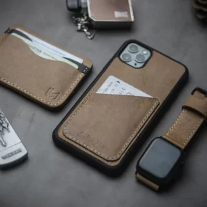 LIMESTONE BROWN WALLET IPHONE LEATHER CASE