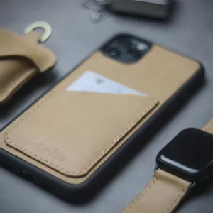 NATURAL BURRETO WALLET IPHONE LEATHER CASE