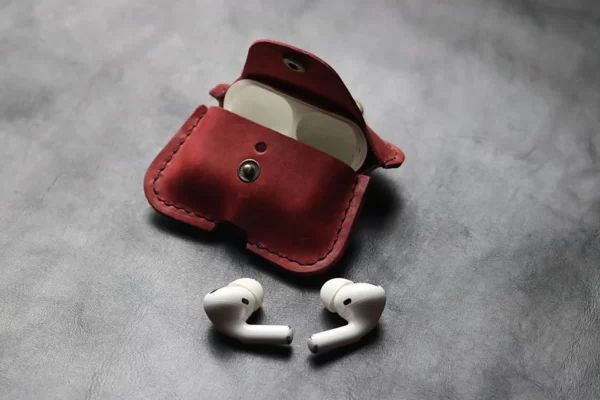Prismatic Red Airpods Case Full Body Protection