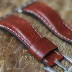 ROSEWOOD BURGUNDY PADDED WATCH STRAPS