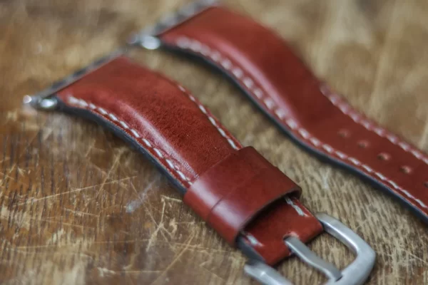 ROSEWOOD BURGUNDY PADDED WATCH STRAPS