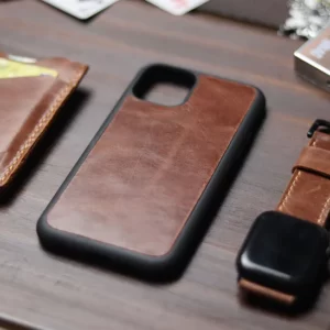 SYRUP BROWN SIMPLE IPHONE LEATHER CASE