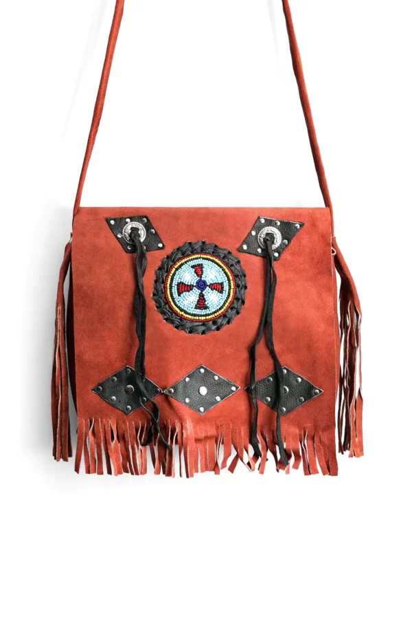 Tribal Native American Crossbody Bag Natural tan